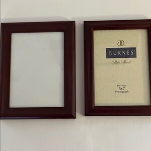 Burnes Wooden 5x7 Photo Frame Set(2)
